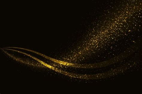 Premium Vector | Golden sparkle wave background | Waves background ...