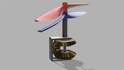 Contra-rotating propellers 3D model animated | CGTrader