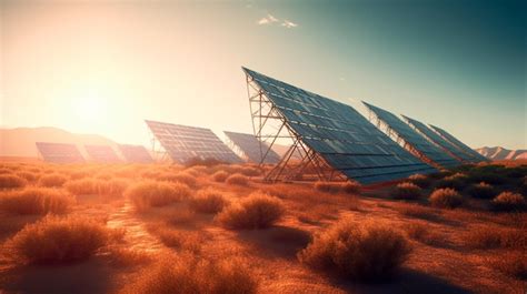 Premium Photo | Solar power plants generative ai