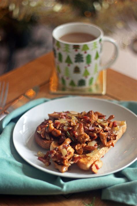 Girolles on Toast with Streaky Bacon - Shake Up Your Wake Up - Supper ...