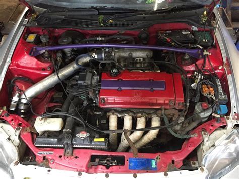 honda civic ek ek4 del sol crx ej9 ek3 ej b16a2 complete engine swap b ...