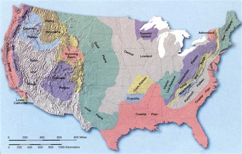 Landforms of the united states of america | Homeschool social studies ...