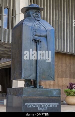 Father Damien statue Stock Photo - Alamy