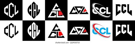 Ccl Letter Logo Design Six Style Stock Vector (Royalty Free) 2229535715 ...