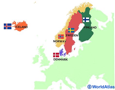 Mapa De Paises Nordicos