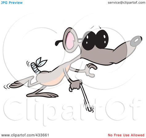 Royalty-Free (RF) Clipart Illustration Of A Blind Mouse by toonaday #433661