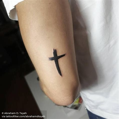 Brush cross | Cross tattoo for men, Cross tattoo, Faith cross tattoos