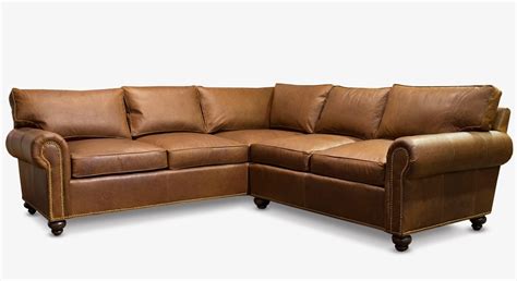 103"x103" Roosevelt Brown Leather Sectional | of Iron & Oak