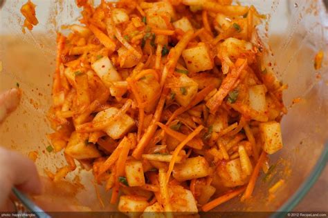 Korean Daikon Kimchi Recipe | RecipeLand.com