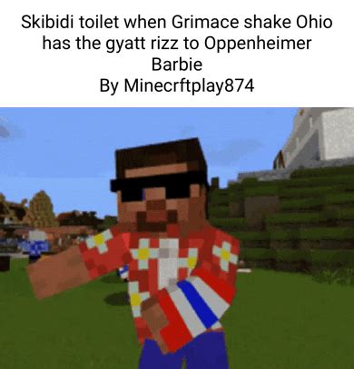 Skibidi toilet when Grimace shake Ohio has the gyatt rizz to ...