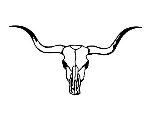 Pin by Nicci N on paintings | Longhorn skull drawing, Bull skull ...