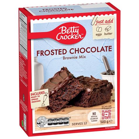 Betty Crocker Frosted Chocolate Brownie Mix Frosted Chocolate 500g ...