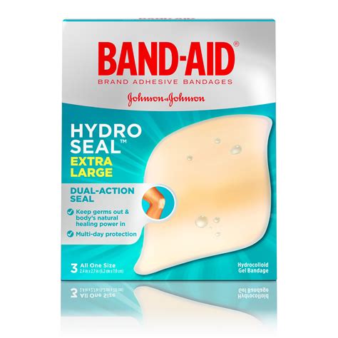 Band-Aid Brand Hydro Seal Extra Large Adhesive Blister Bandages, 3 ct ...