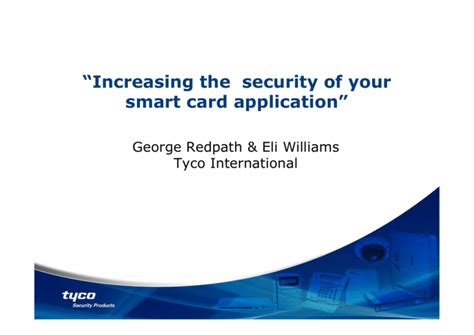 Increasing the security of your smart card application