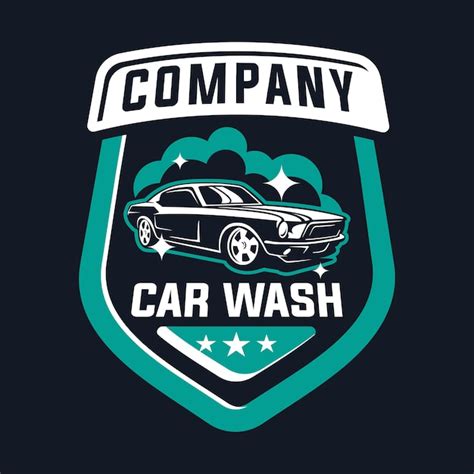 Premium Vector | Car wash logo with classic car