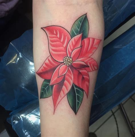 Fun little styluses poinsettia flower as a memorial for Clare's brother ...