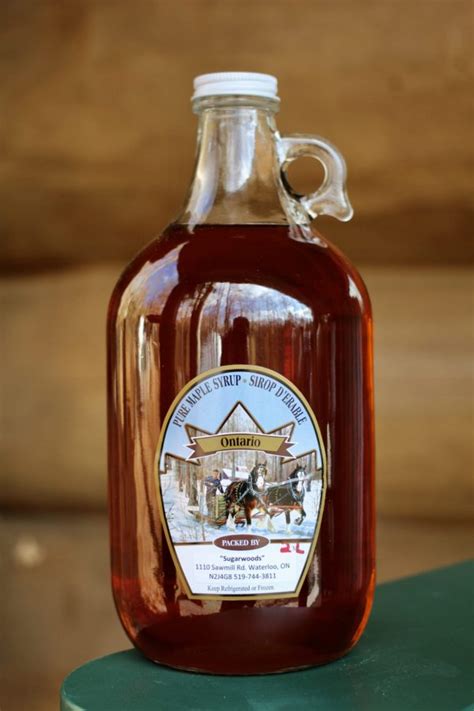 2L Maple Syrup Glass Bottle - Sugarwoods