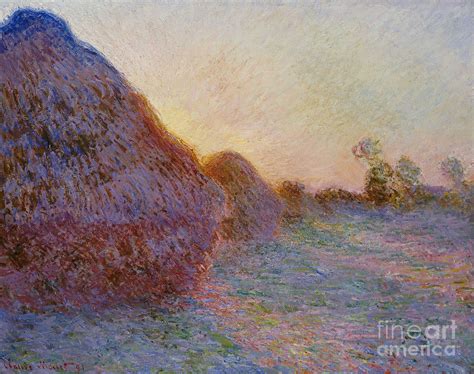 Haystacks Painting by Claude Monet