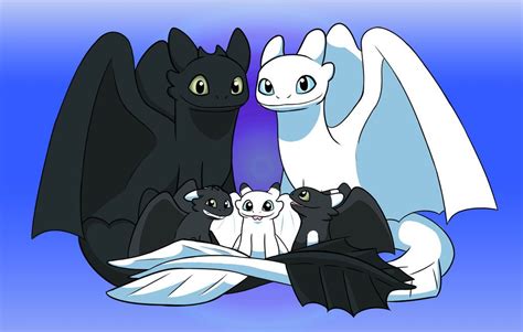 Httyd Toothless X Light Fury