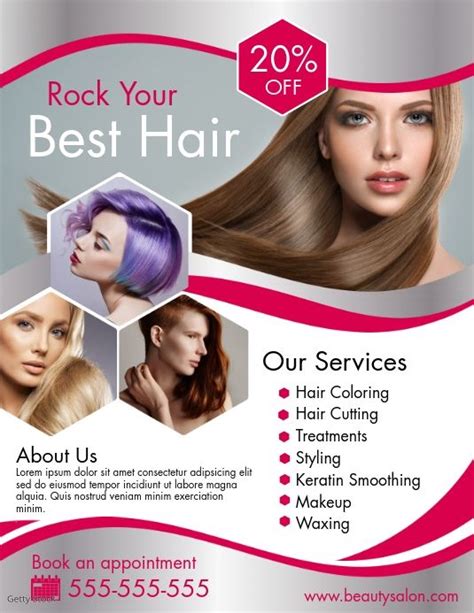 Hair Salon Flyer | Rock Your Best Hair