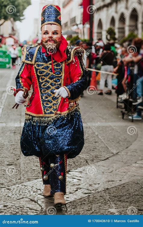 Mexican Carnival, Mexican Dancers with Bright Mexican Folk Costumes ...