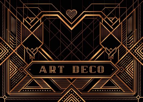 Premium Vector | The great gatsby deco style vector, golden roses and heart