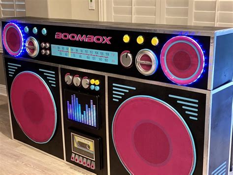 80s Boombox DJ Booth Tutorial | 80s party decorations, Dj booth, 80s ...