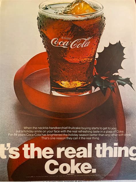 Coca Cola ad from 1970 holiday vintage ad | Etsy