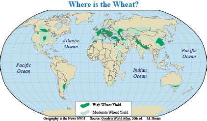 Geography in the News: Worldwide Wheat Production – National Geographic ...