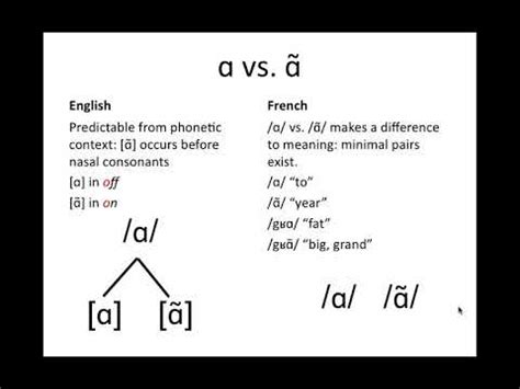 Phoneme/allophone examples - YouTube