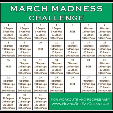 March Madness Fitness Challenge