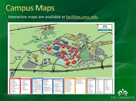 Uncc Campus Map Printable