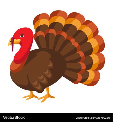 Happy thanksgiving turkey Royalty Free Vector Image