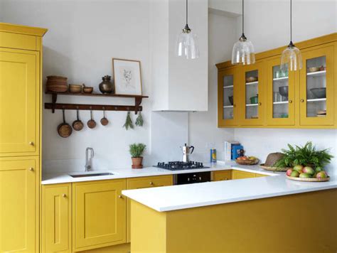 Trend Alert: Bright Yellow Kitchens with Painted Kitchen Cabinets