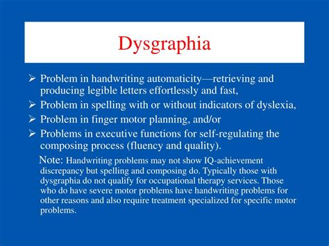 PPT - MS042 Differential Diagnosis and Treatment for Dysgraphia ...