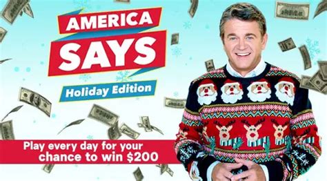 GSNTV.com America Says Holiday Game Sweepstakes | SweepstakesBible