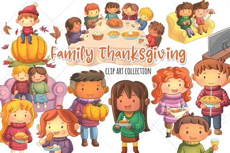 Thanksgiving Family Clipart