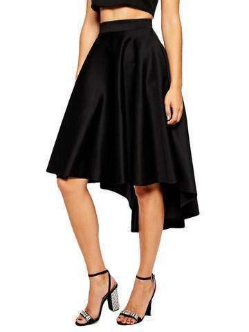 Black Bubble Skirt For Women With Uneven Length | Womens skirt, Maxi ...