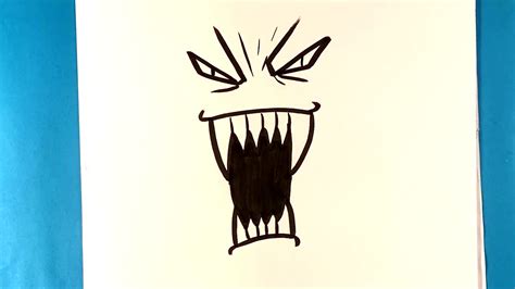 Scary Faces Drawings