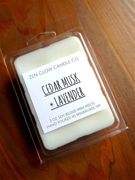 Cedar Musk Lavender Scented Wax Melts Strong Masculine - Etsy Canada ...