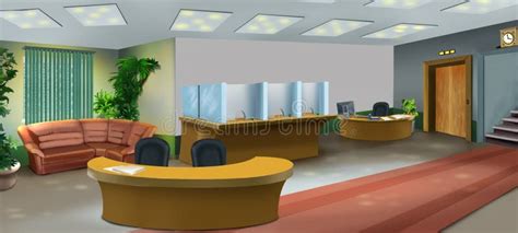 Bank office interior stock photo. Image of room, deposit - 248881106