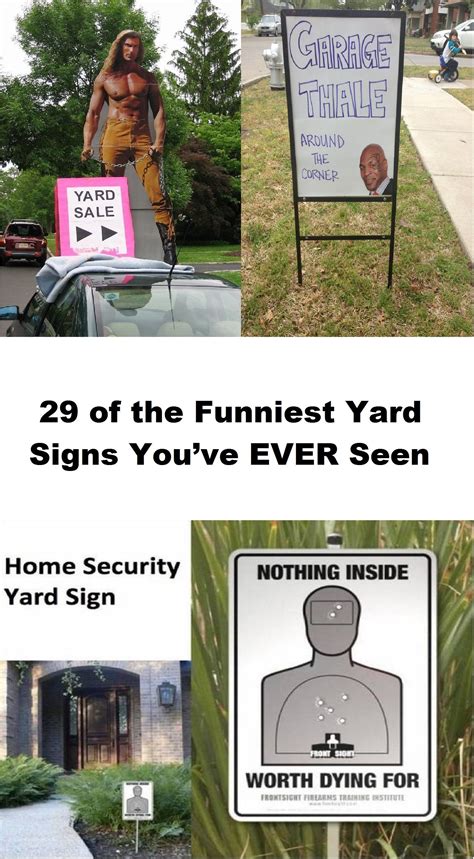 29 of the Funniest Yard Signs You’ve EVER Seen | Funny comedy, Humor ...