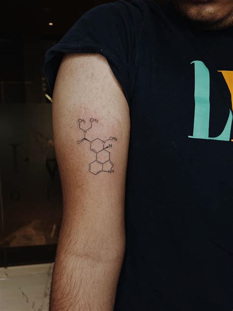 Methamphetamine Molecule Tattoo