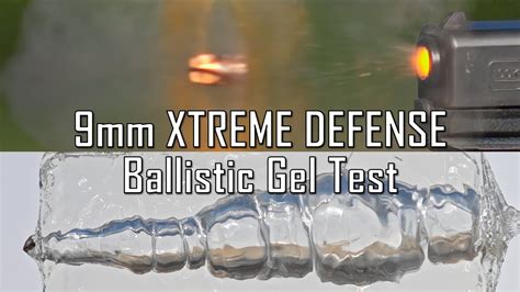 9mm XTREME DEFENSE Ballistic Gel Test! - Ballistic High-Speed - YouTube