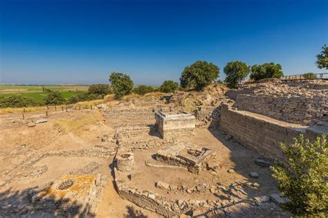 Ruins of Ancient Legendary City of Troy Stock Image - Image of ...