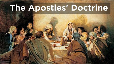 The Apostles' Doctrine - YouTube