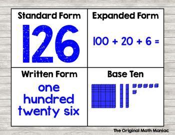 Number Forms Poster & Practice Mat | Number forms, Number sense ...