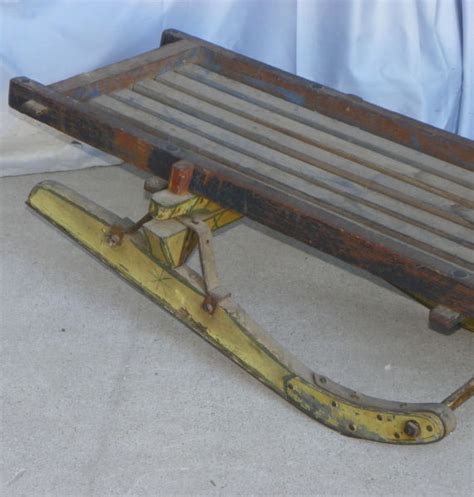 Bargain John's Antiques | Old Antique Sled with Four Individual Runners ...