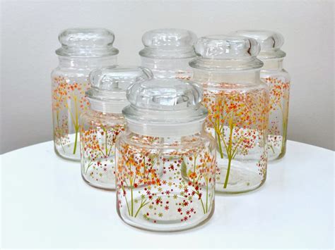 Anchor Hocking USA Glass Storage Jars / Canisters set X6 - Etsy