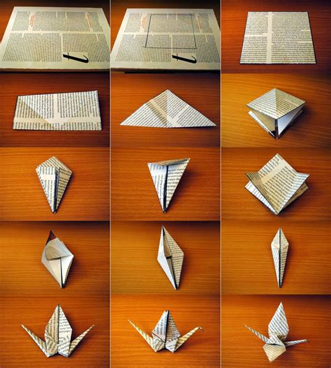 Easy Origami Crane Bird